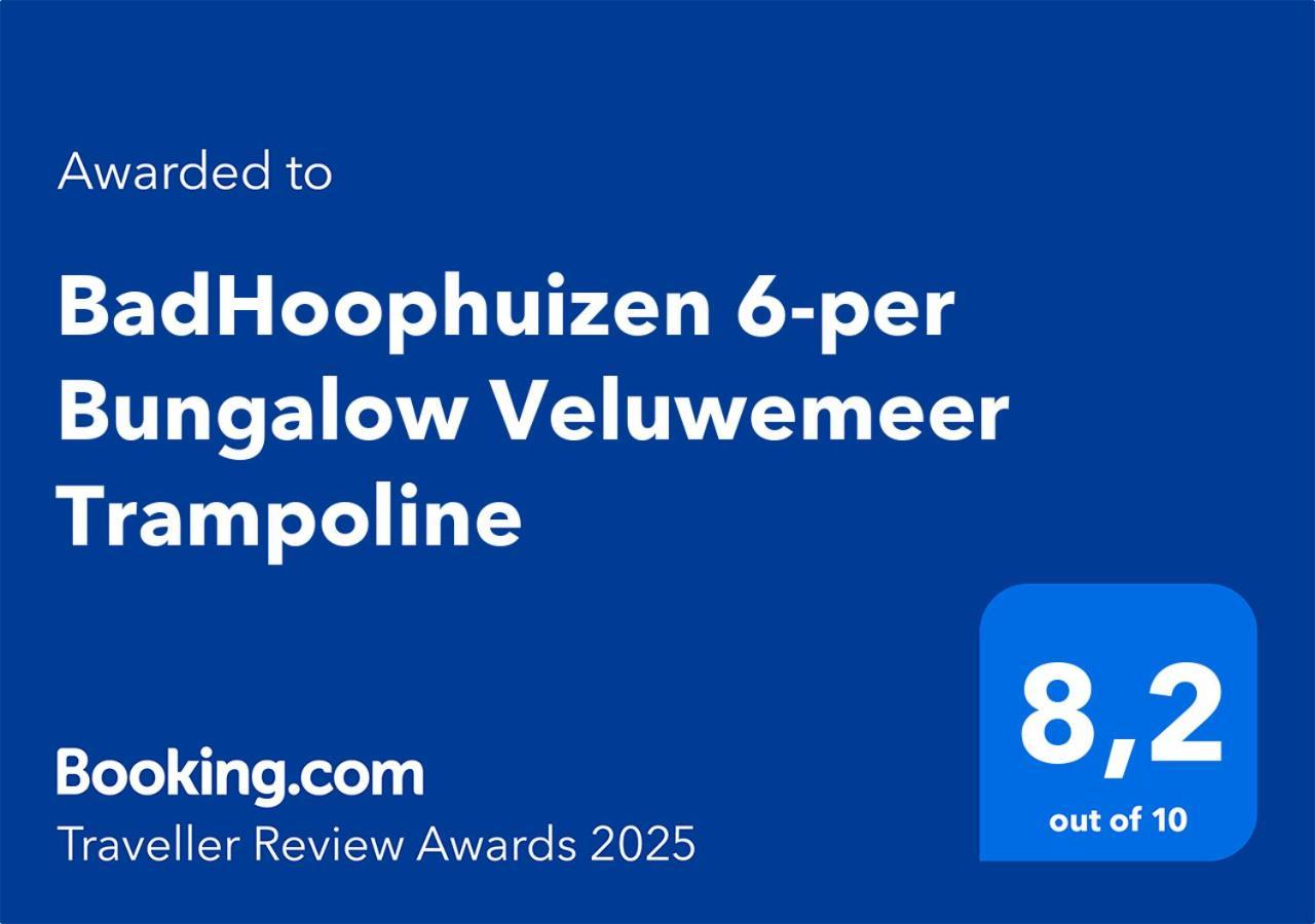 Badhoophuizen 6-Per Bungalow Veluwemeer Trampoline Hulshorst Екстериор снимка